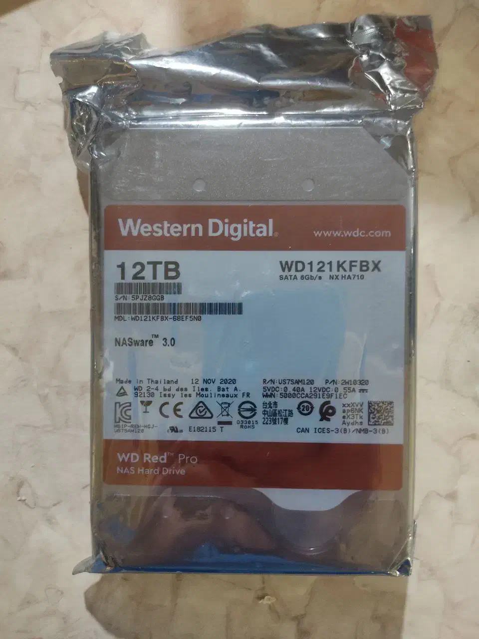 هارد ۱۲ ترابایتwd red pro|قطعات و لوازم جانبی رایانه|شیراز, خلیلی|دیوار