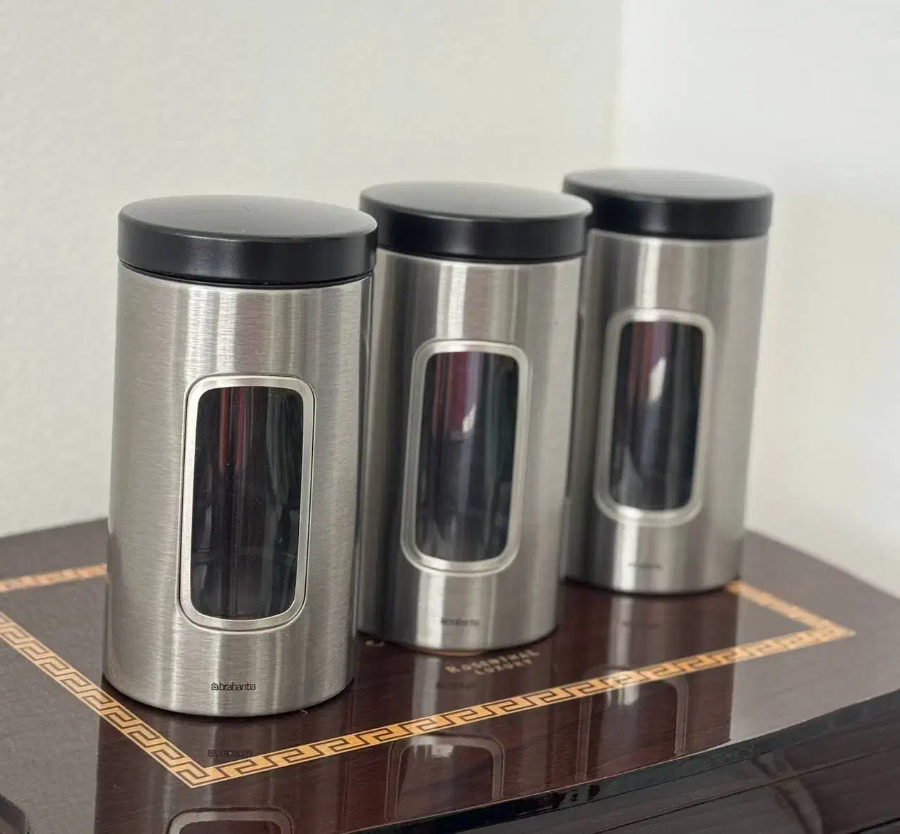 ست سهتایی پا سماوری استیل|ظروف نگهدارنده، پلاستیکی، یکبارمصرف|کیش, |دیوار