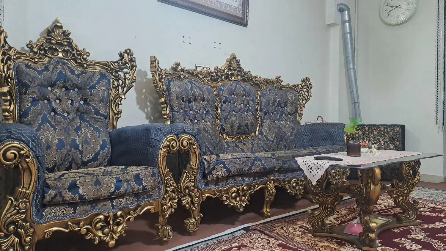 مبل سلطنتی چوب خیلی سنگین مقاوم|مبلمان خانگی و میز عسلی|پاکدشت, پاکدشت (مامازند)|دیوار