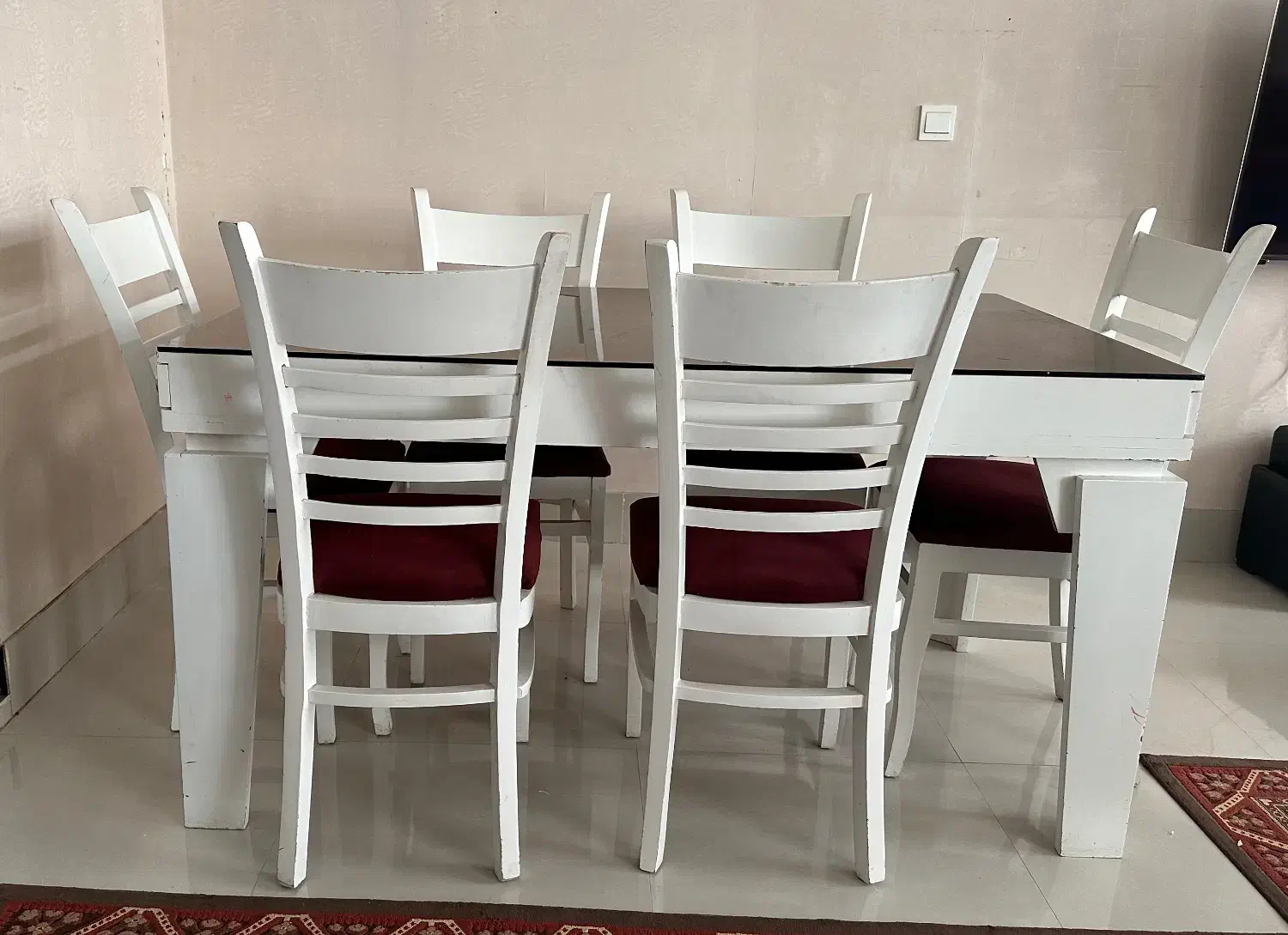 میز غذا خوری ۶ نفره|میز و صندلی غذاخوری|زنجان, |دیوار