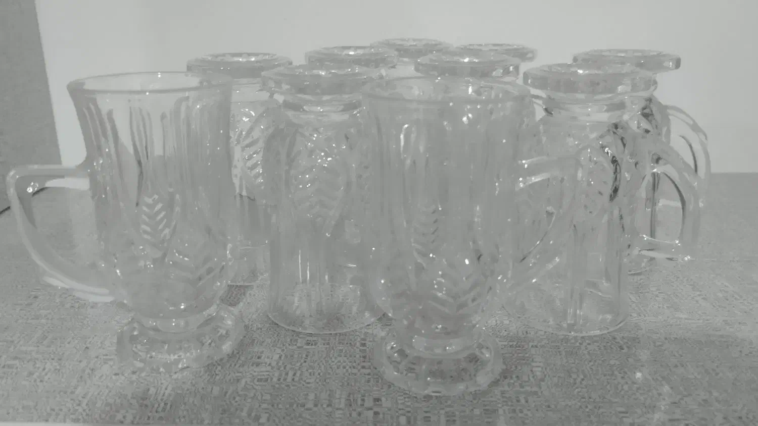 ده عدد استکان کریستال|کلکسیون اشیاء عتیقه|بیجار, |دیوار