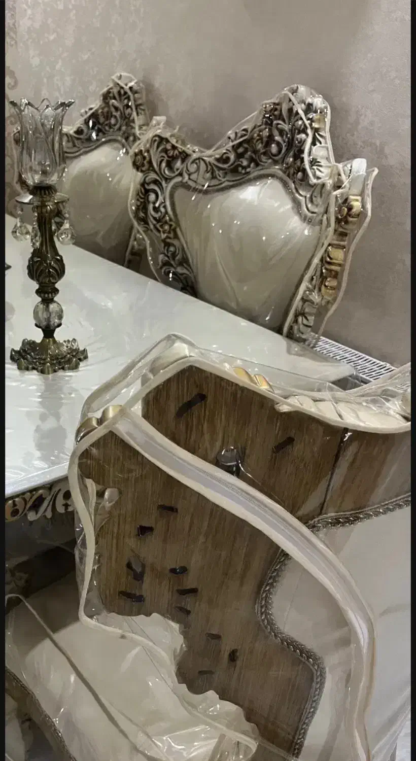 میز ناهار خوری سلطنتی ۶ نفره|میز و صندلی غذاخوری|ایلام, |دیوار