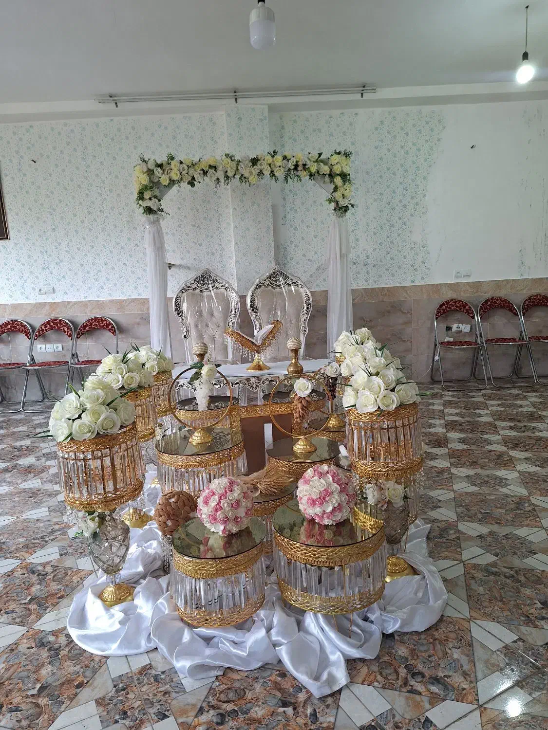 سفره عقد مجلل و کامل و صندلی|خدمات پذیرایی، مراسم|سنندج, |دیوار