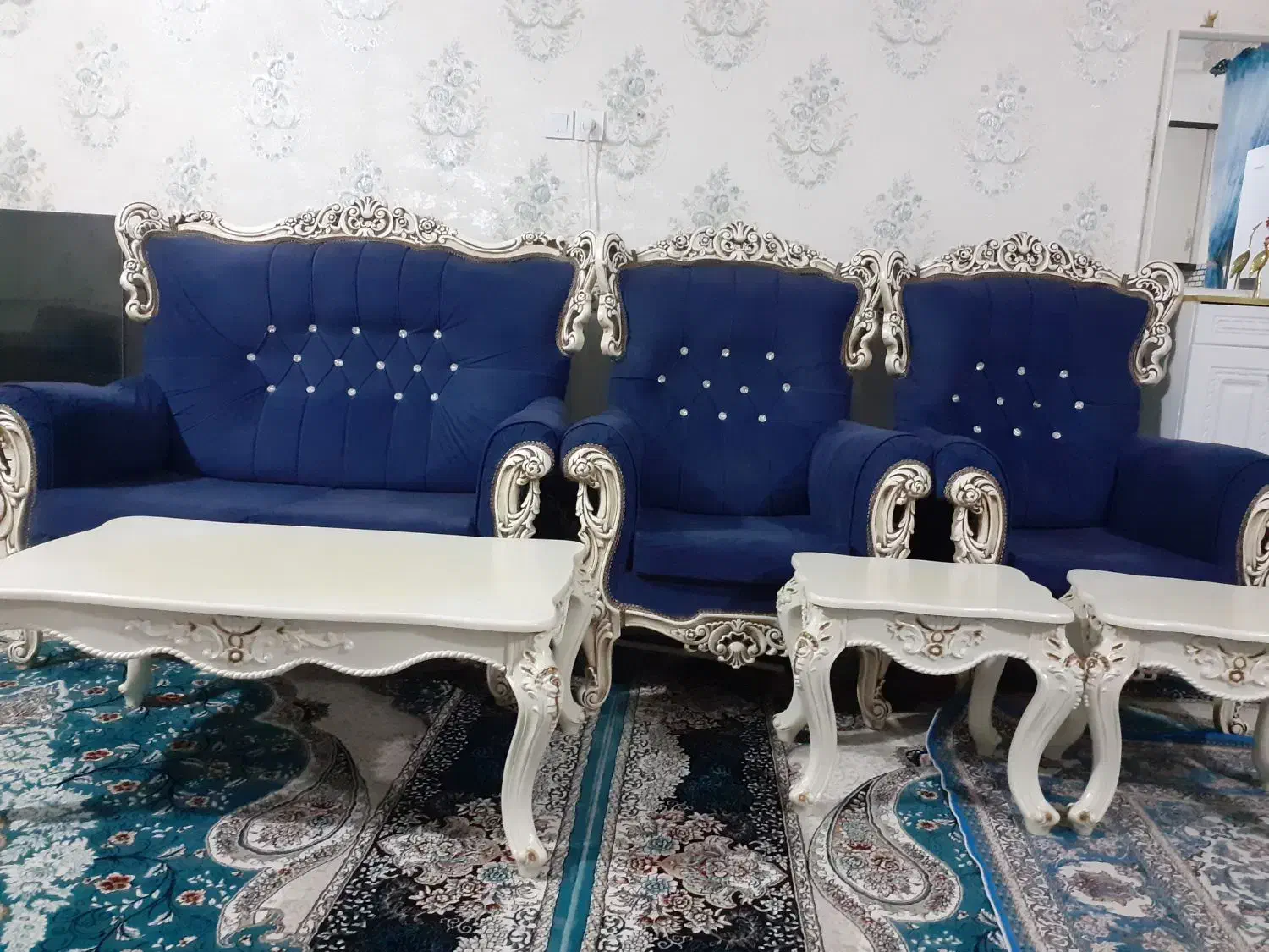 مبل ۷ نفره|مبلمان خانگی و میز عسلی|محمدیه-قزوین, |دیوار