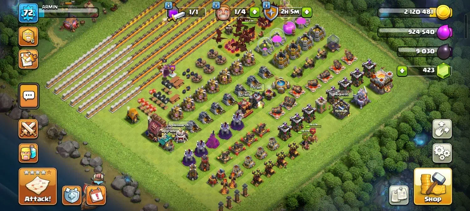 اکانت کلش اف کلنز|کنسول، بازی ویدئویی و آنلاین|اسفراین, |دیوار