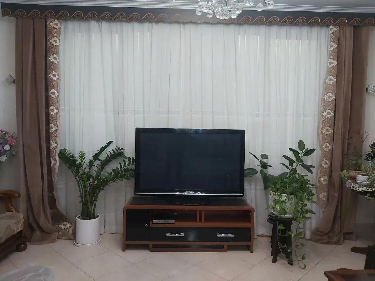 پرده|پرده، رانر، رومیزی|تهران, شهرک ولیعصر شمالی|دیوار