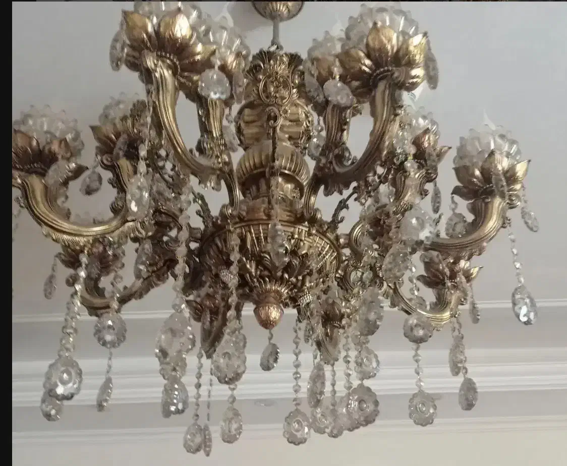 لوستر برنز|لوستر و چراغ آویز|تبریز, |دیوار