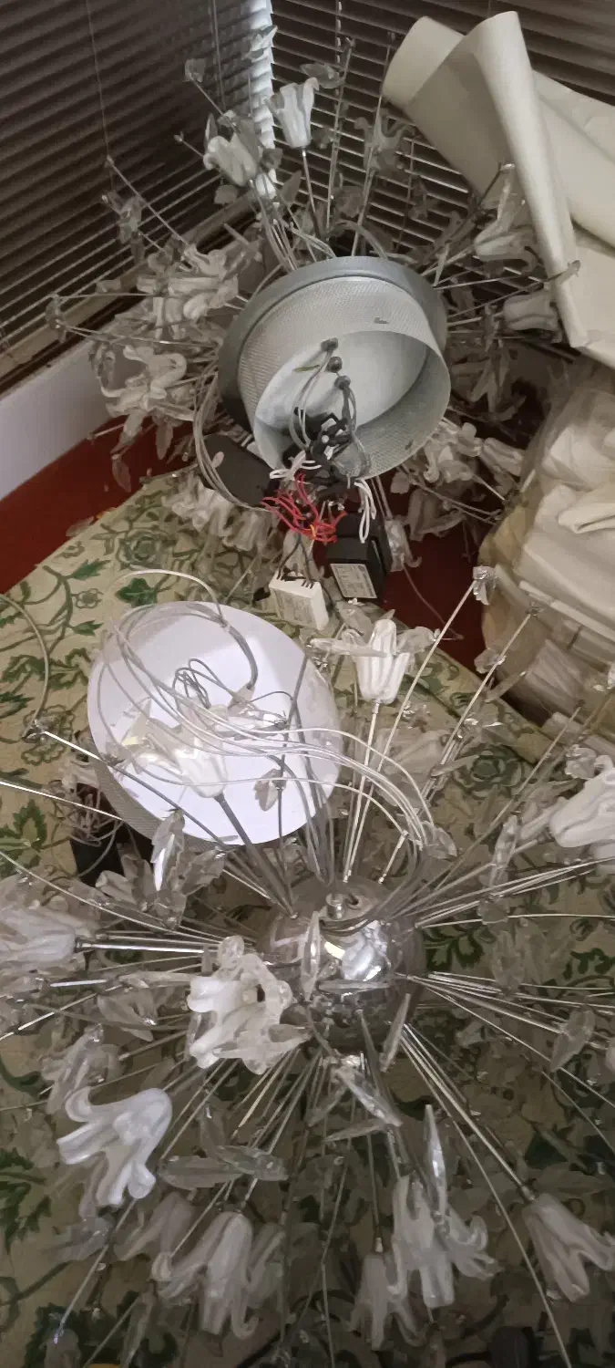 لوستر سوزنی سه عدد|لوستر و چراغ آویز|تهران, سازمان برنامه شمالی|دیوار