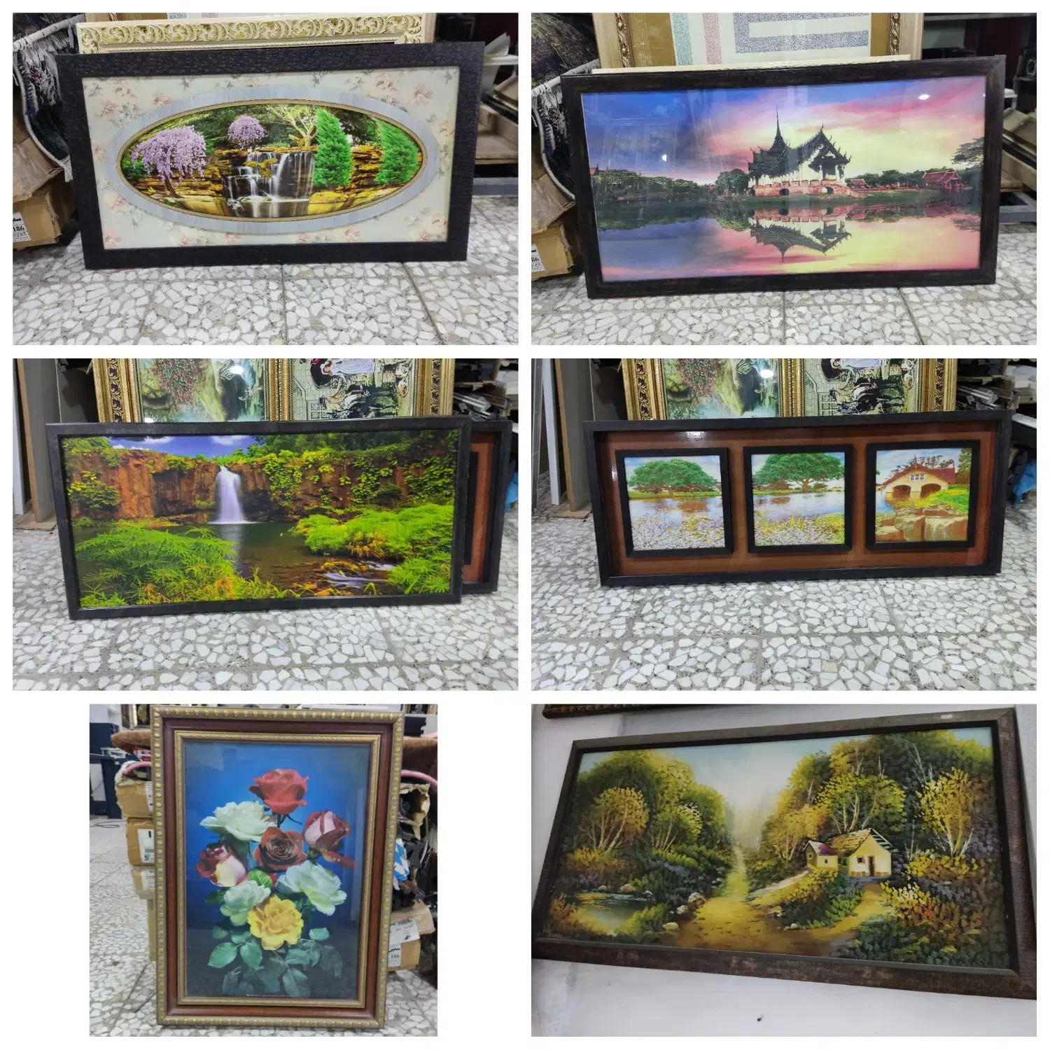 انواع دکوری تابلو فرش و آینه و چراغ و نقاشی وساعت|صنایع دستی و سایر لوازم تزئینی|الوند, |دیوار