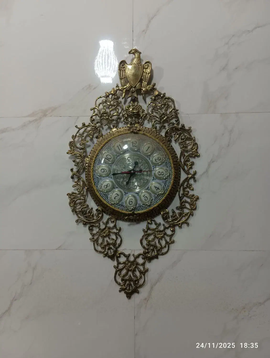 ساعت برنز|ساعت دیواری و تزئینی|اقبالیه, |دیوار