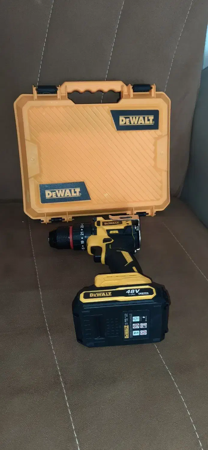 دریل شارژی دیوالت موتور براشلس|ابزارآلات|اصفهان, باغ زرشک|دیوار