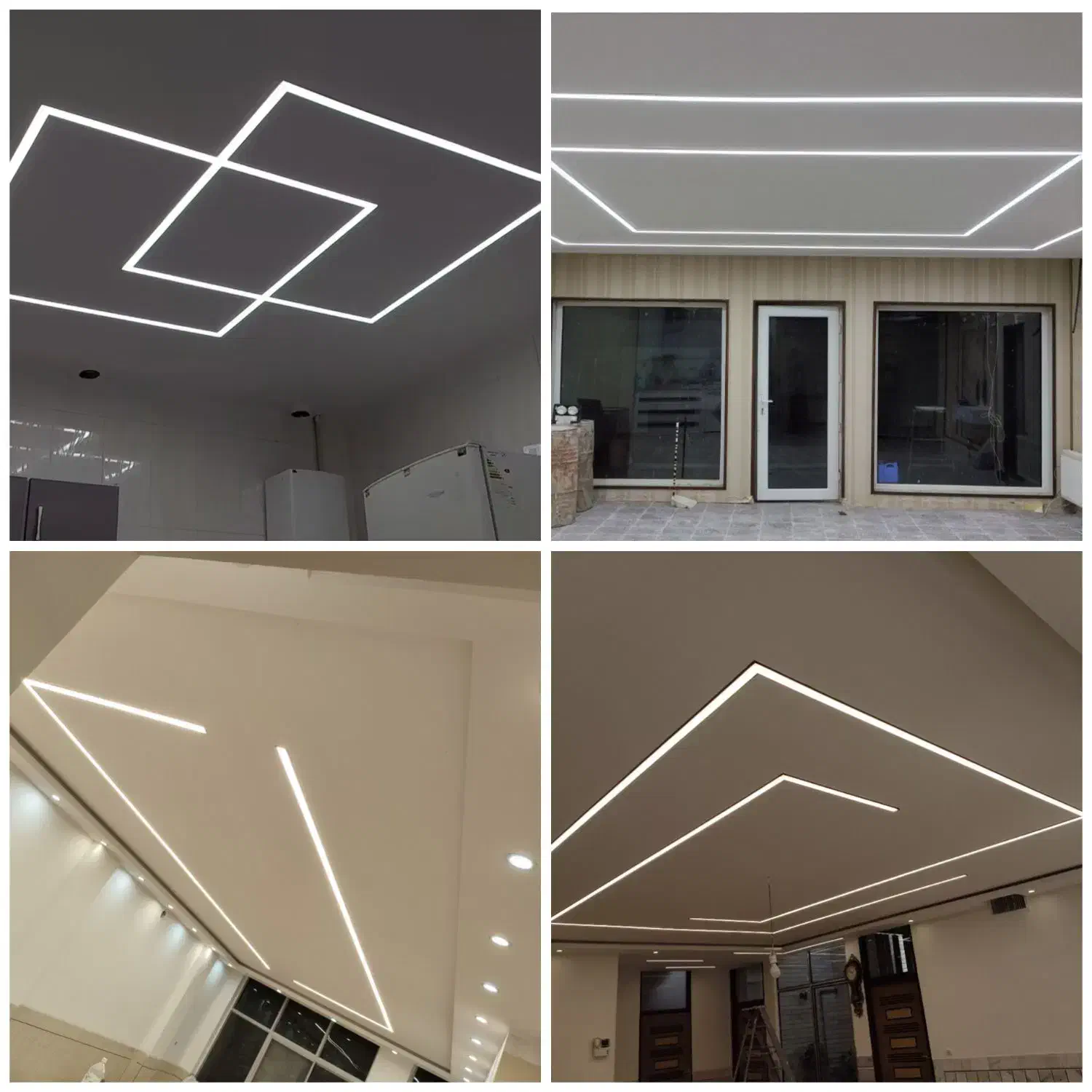 برق کشی ساختمان و نصب لاین نوری|ریسه و چراغ تزئینی|مبارکه, |دیوار