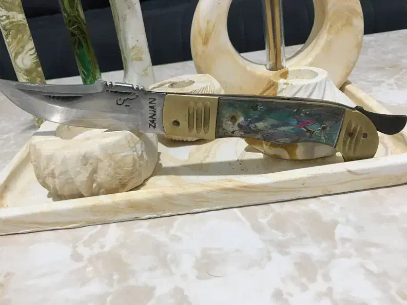 چاقو زنجان  قدیمی درجه 1|کوهنوردی و کمپینگ|سیرجان, |دیوار