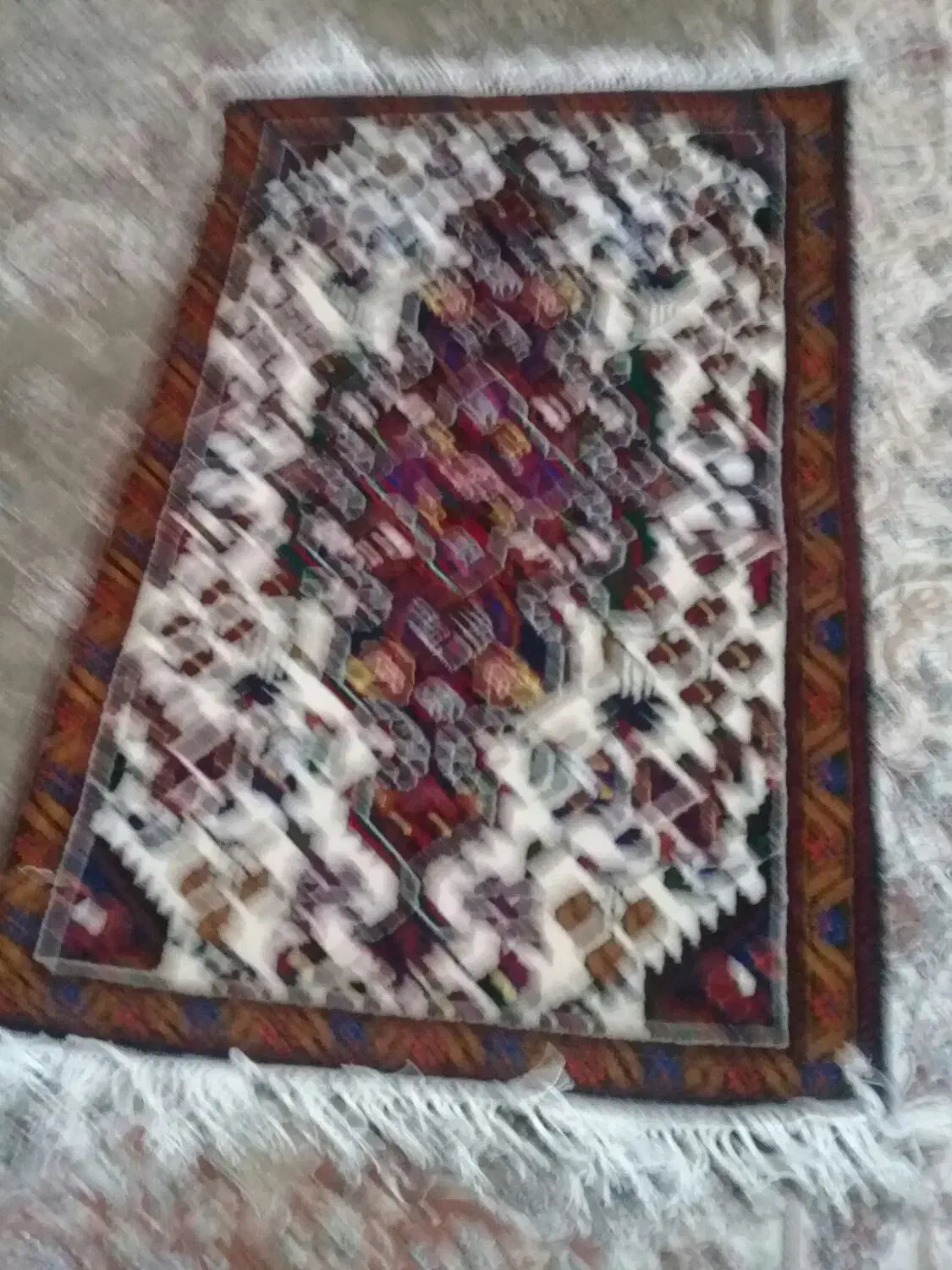 قالی دستبافت نو تازه بریده شده|فرش|ساوه, |دیوار