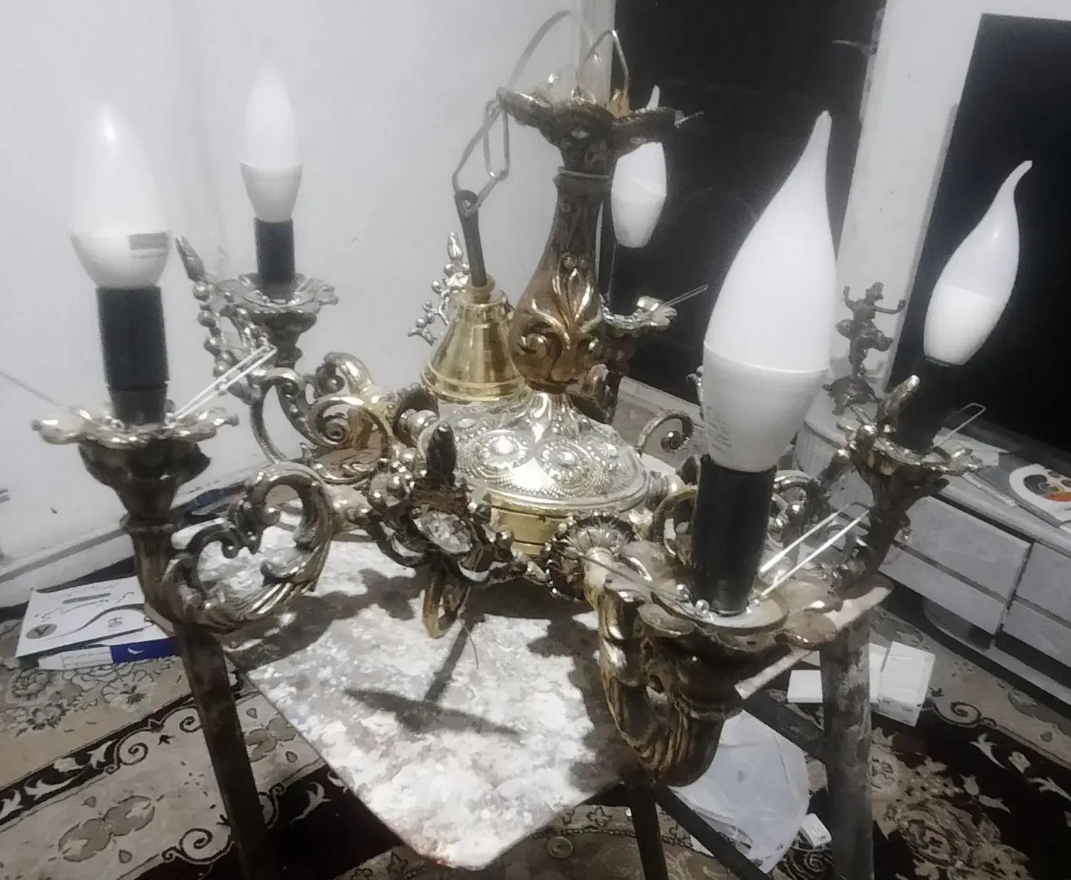 لوستر|لوستر و چراغ آویز|پاکدشت, پاکدشت (مامازند)|دیوار