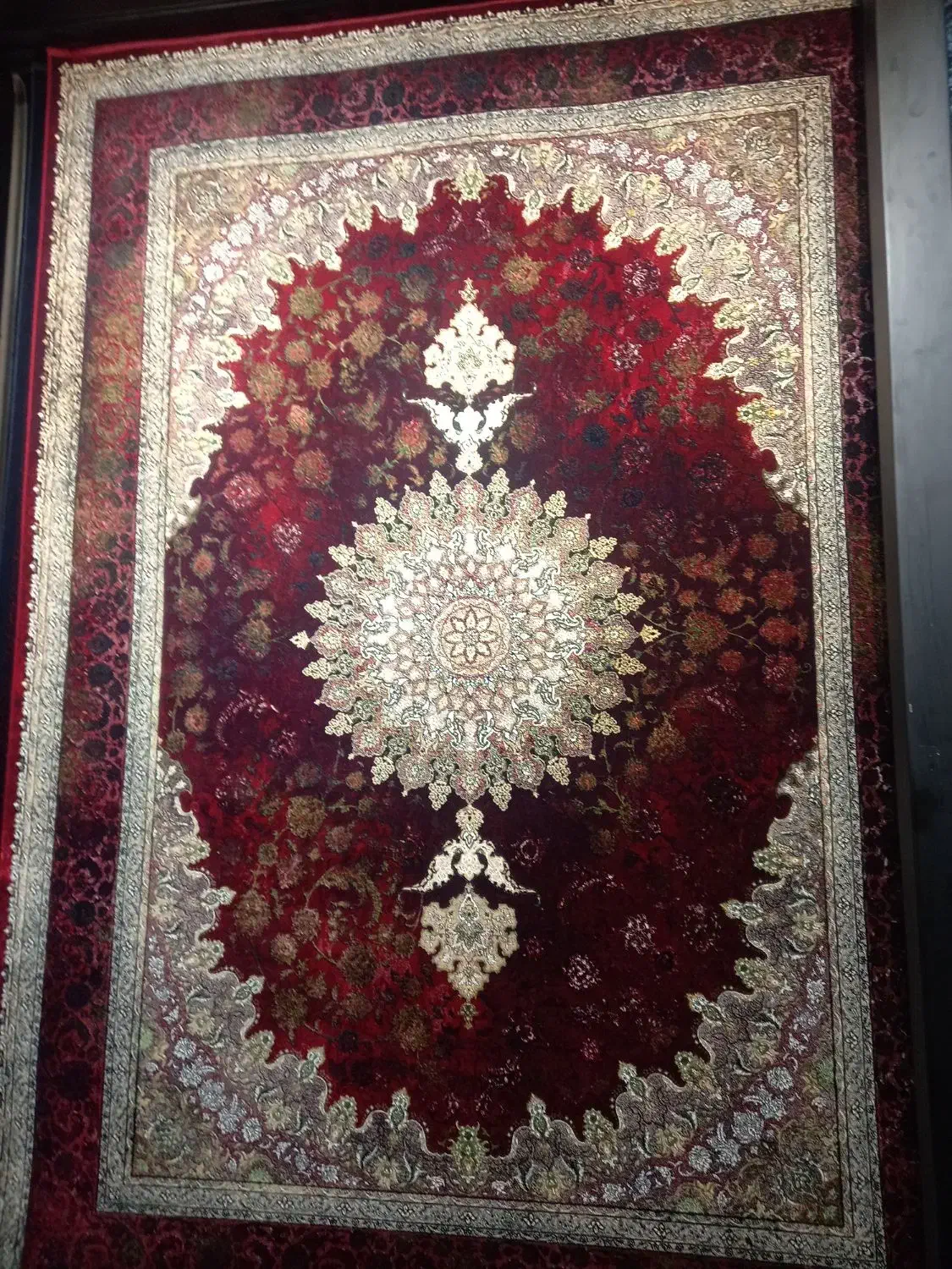 فرش ماکان سرمهای۱۲۰۰شانه فرش نسل جوان|فرش|دزفول, |دیوار