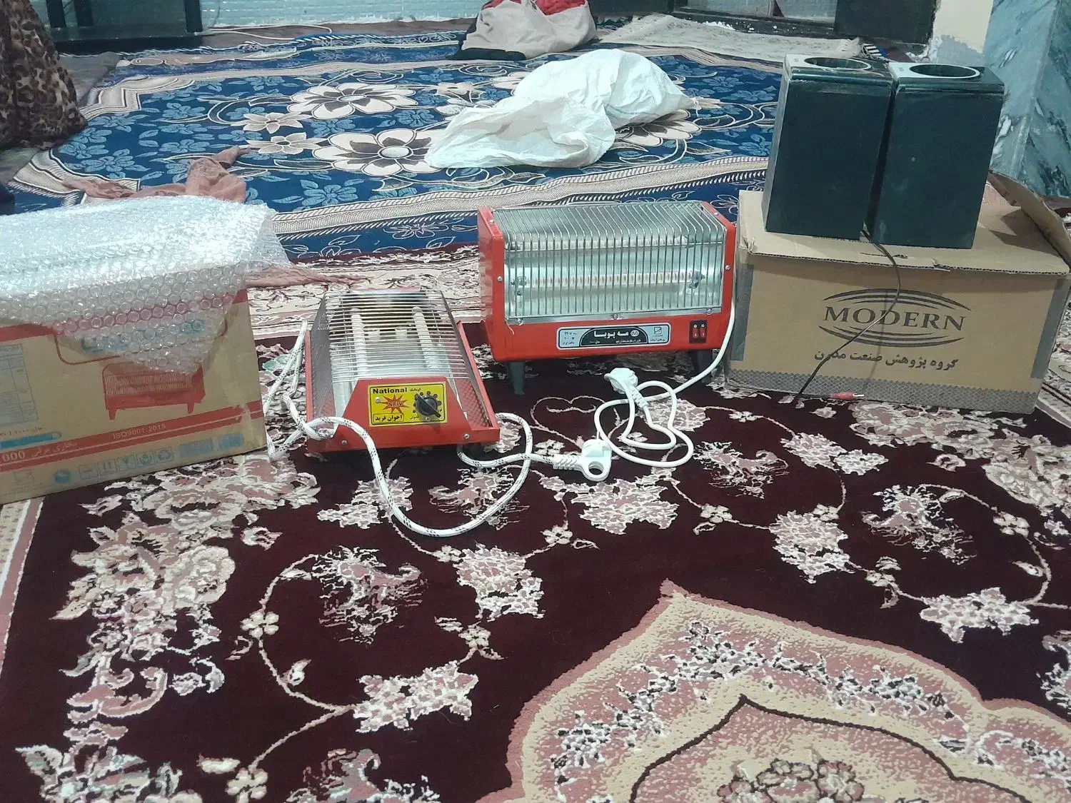 دوعدد بخاری برقی به همراه دوعدد باند ماشین|سایر لوازم برقی|خوی, |دیوار