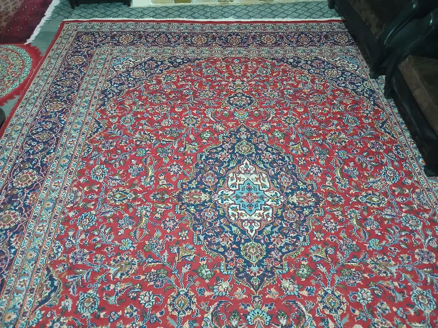 فرش دست باف ۱۲متری|فرش|قزوین, |دیوار