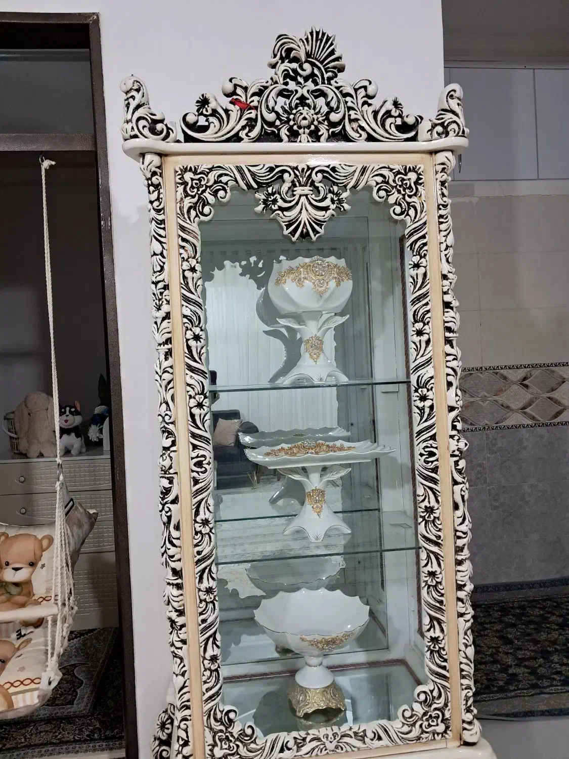 بوفه در حد نو|بوفه، ویترین، کنسول|هشترود, |دیوار