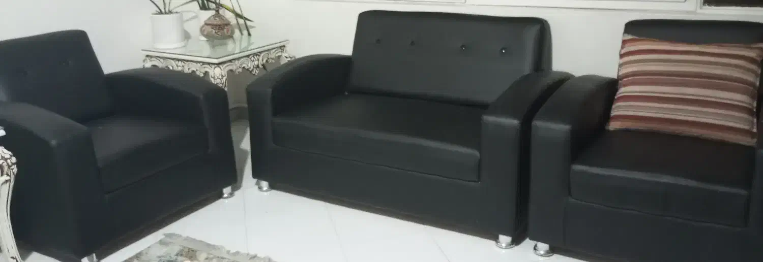 میز ال،مبل ۴نفره و صندلی چرخان و میز وسط با ۴ عسلی|مبلمان اداری|کرج, گلشهر|دیوار