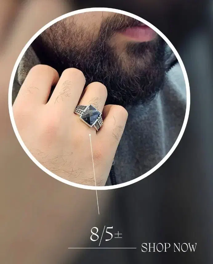 انگشتر مردانه نقره ترکیه|بدلیجات|شهرضا, |دیوار