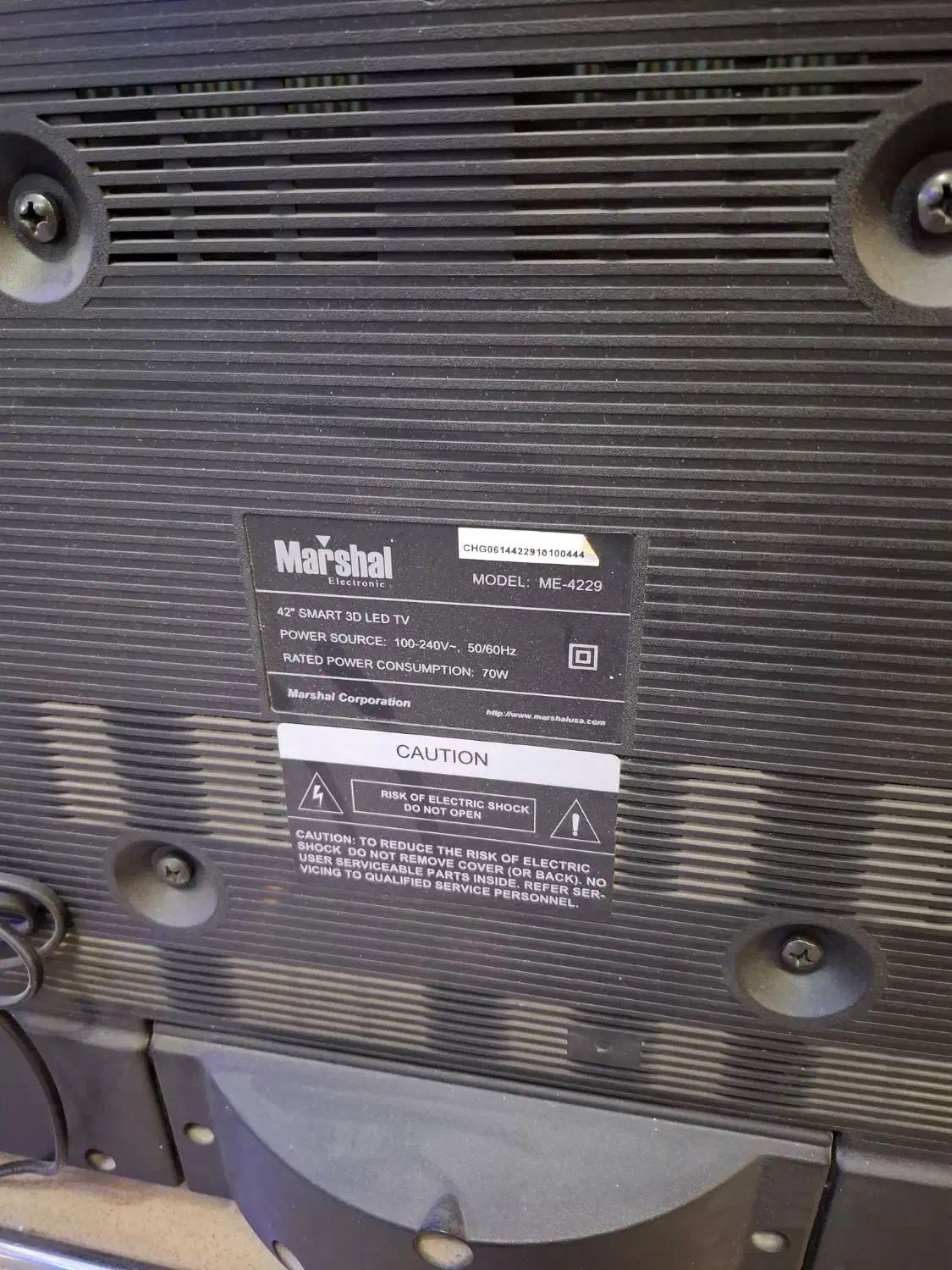 تلوزیون ۴۲ اینچ مارشال|تلویزیون و پروژکتور|مراغه, |دیوار