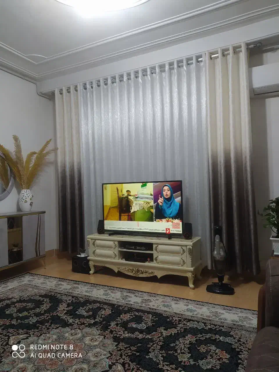 پرده پانچ دار چند ماه استفاده شده|پرده، رانر، رومیزی|لاهیجان, آهندان|دیوار