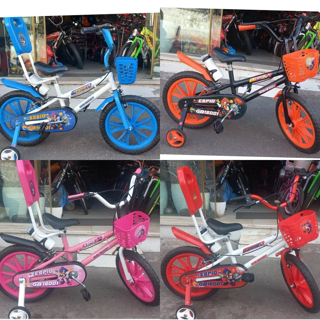 دوچرخه سایز ۱۶ سونیک با قمقمه و سبد آکبند|دوچرخه، اسکیت، اسکوتر|رشت, پیرکلاچای|دیوار