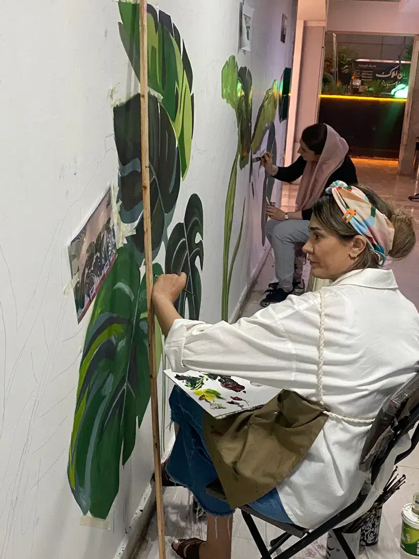 طراحی، اجرا،نقاشی دیواری حرفه ایی،میکروسمنت،پتینه|خدمات پیشه و مهارت|تهران, سعادتآباد|دیوار