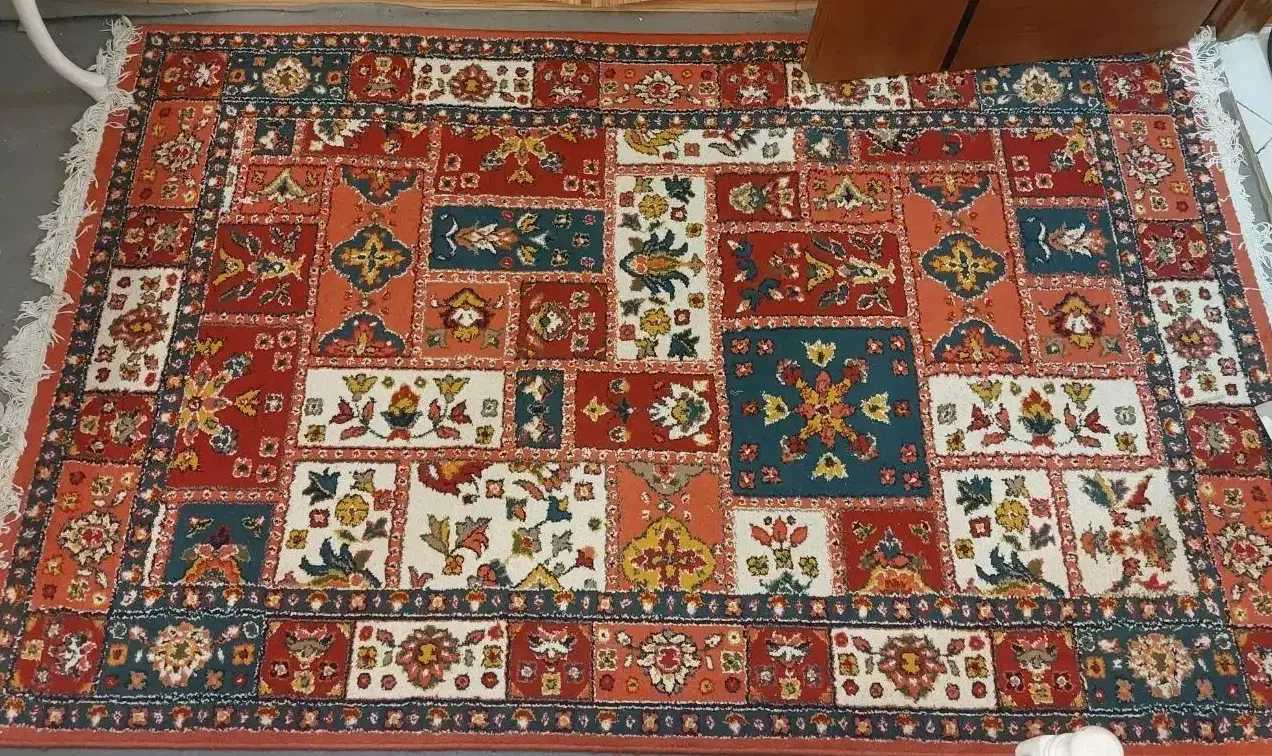 قالیچه ۴ متری طرح خشتی برند فرش مشهد|فرش|مشهد, چهارچشمه|دیوار