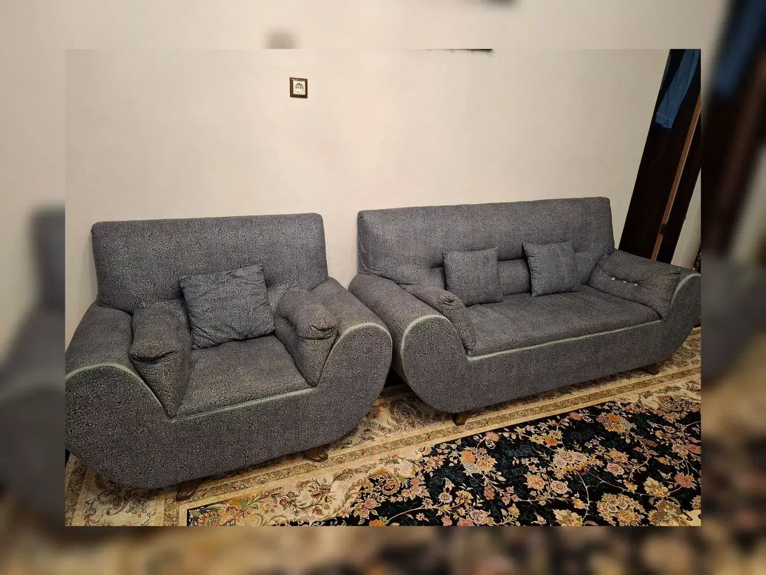 مبل ۷نفره با جلو مبلی|مبلمان خانگی و میز عسلی|گوراب زرمیخ, |دیوار