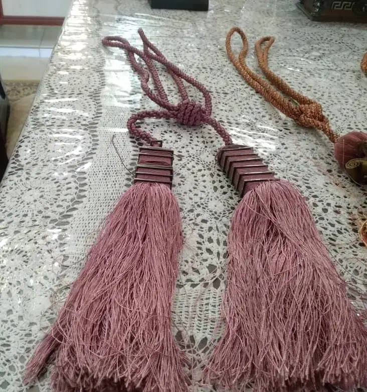 والان پرده صورتی ۱ عدد|پرده، رانر، رومیزی|تهران, آشتیانی|دیوار