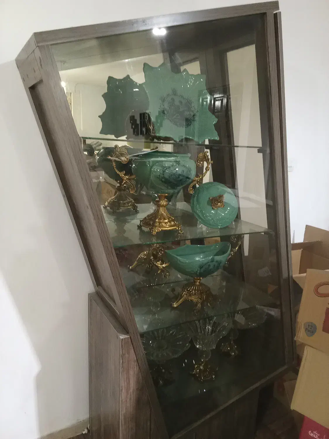 بوفه مدرن چراغدار|بوفه، ویترین، کنسول|رباطکریم, رباطکریم|دیوار