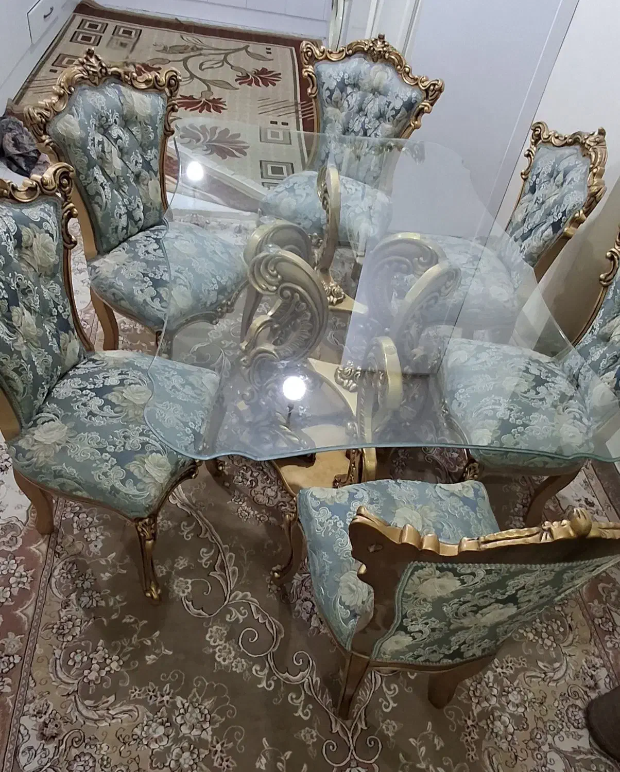 میز غذاخوری 6نفره سلطنتی|میز و صندلی غذاخوری|ملارد, |دیوار