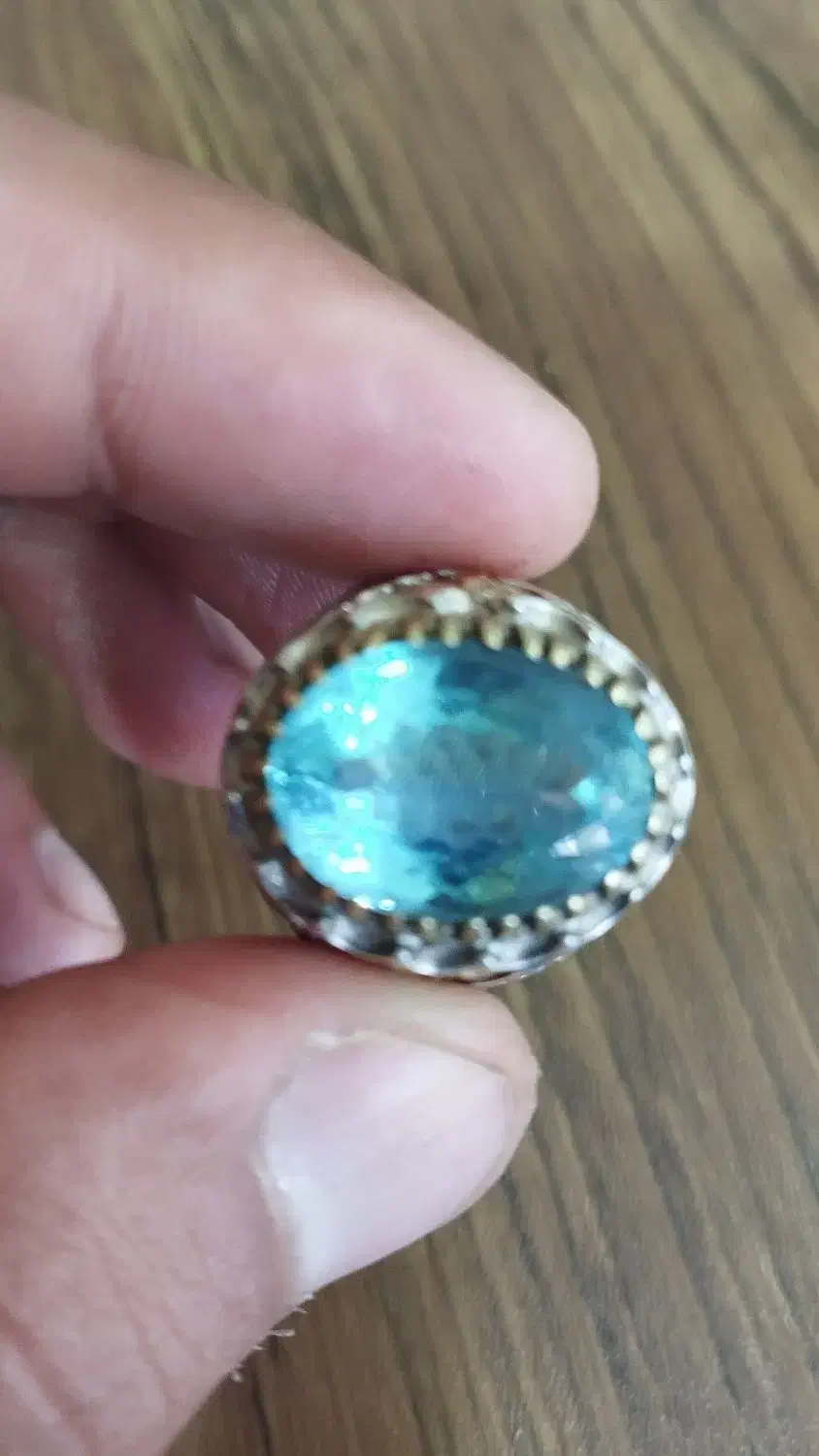 انگشتر توپاز اصل|جواهرات|نقده, |دیوار