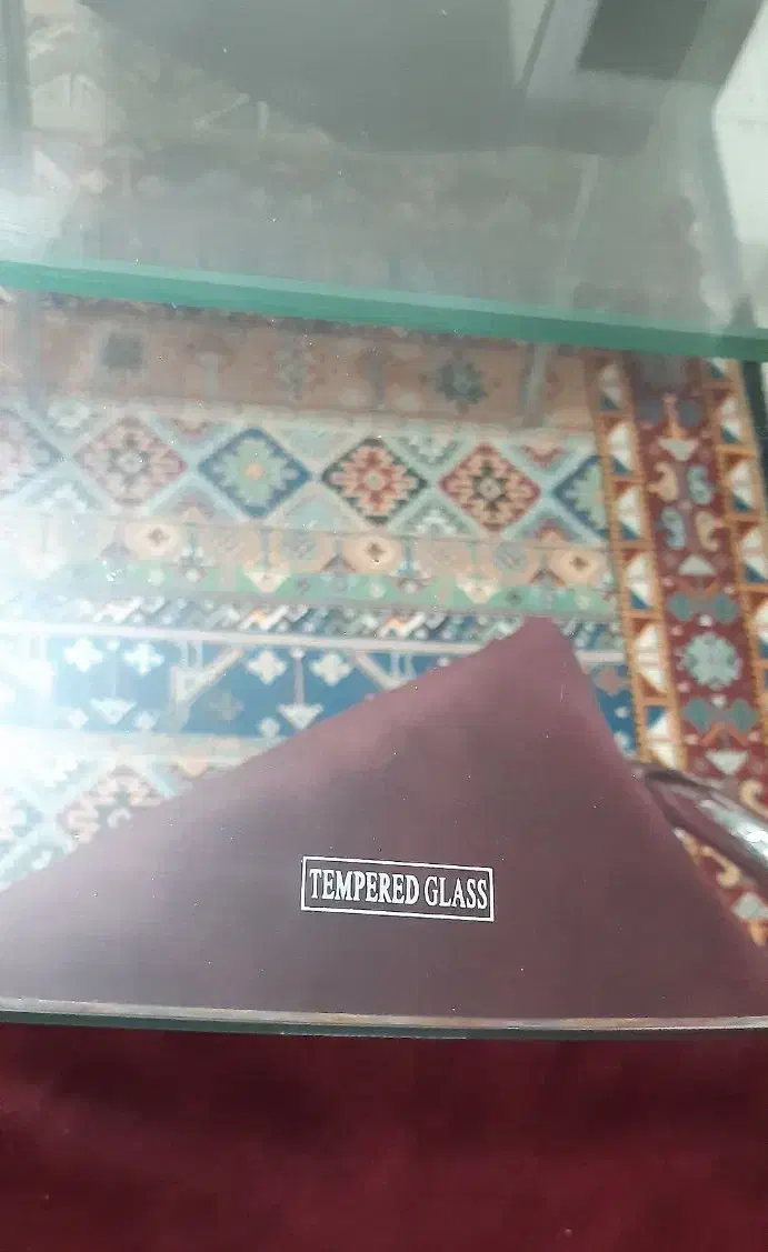 میز ناهار خوری ۴نفره خارجی ۴ عدد صندلی شیشه ۱۰میل|میز و صندلی غذاخوری|تهران, پرستار|دیوار