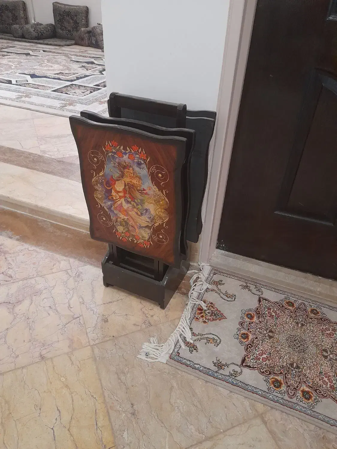 میز عسلی ۴ تایی تاشو|مبلمان خانگی و میز عسلی|تفت, |دیوار