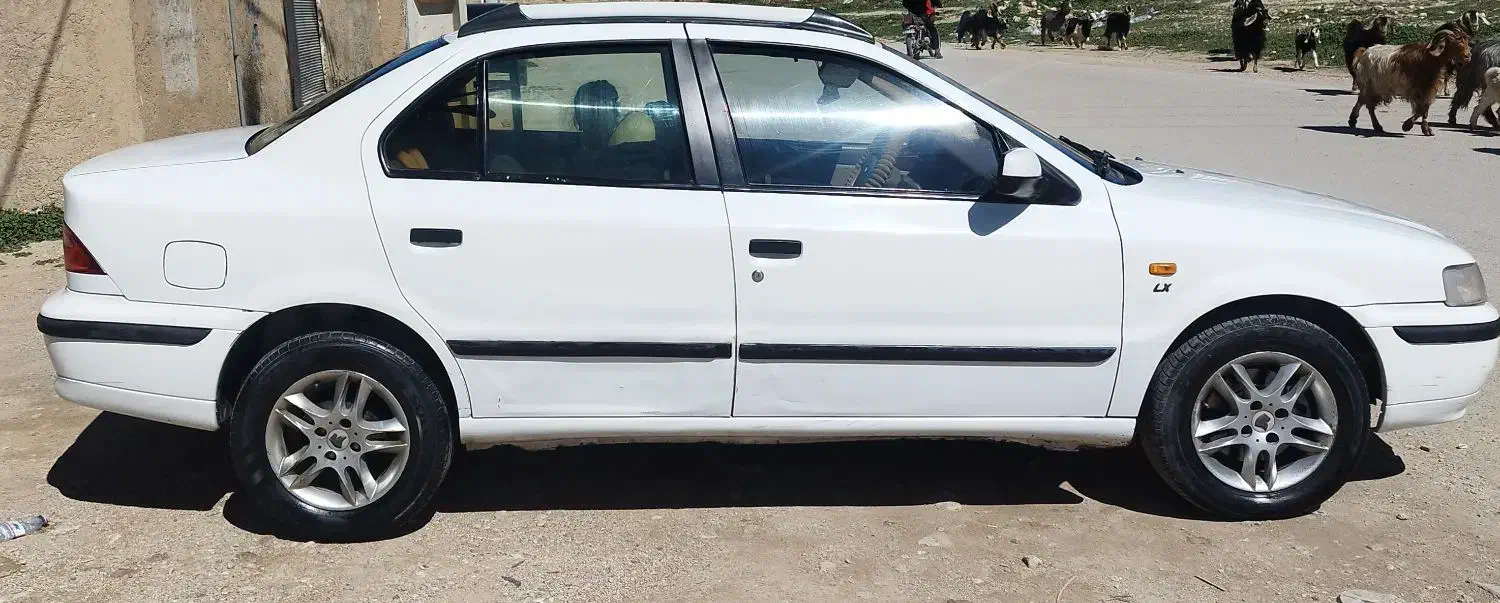 سمند استثنایی مدل۹۶رنگ سفید دوگانه فابریک کارخانه|خودرو سواری و وانت|فیروزآباد (فارس), |دیوار