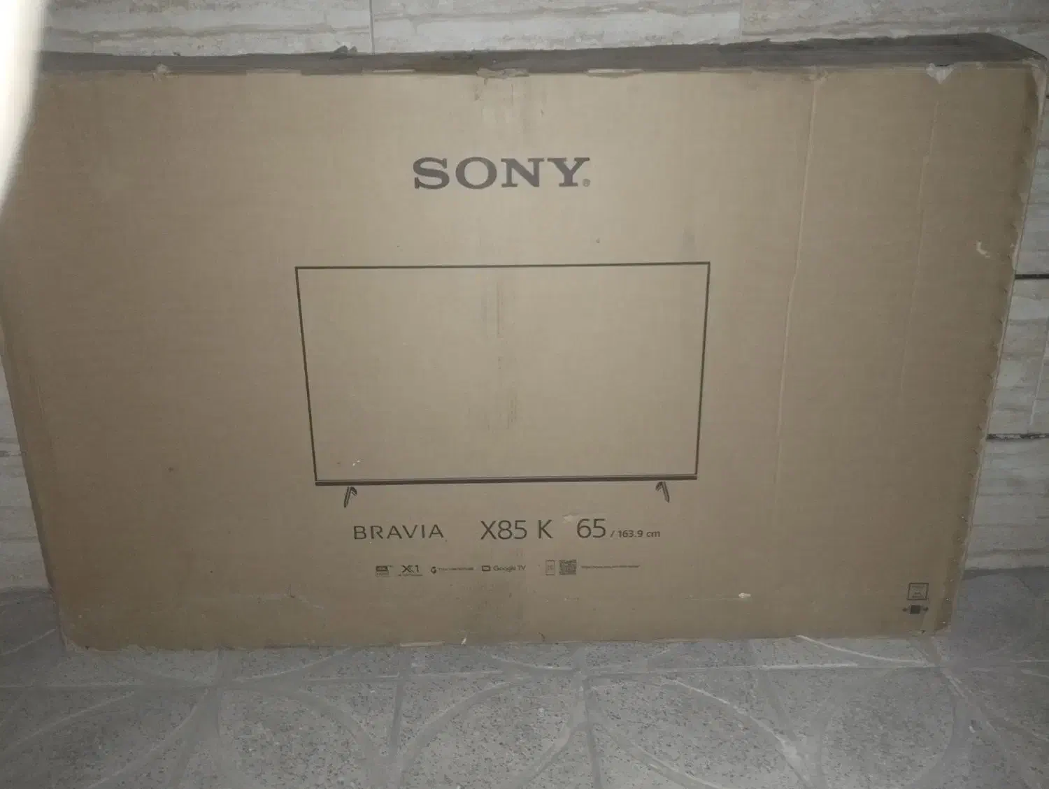 کارتن تلویزیون سونی ۶۵ اینچ|تلویزیون و پروژکتور|تهران, سجاد|دیوار