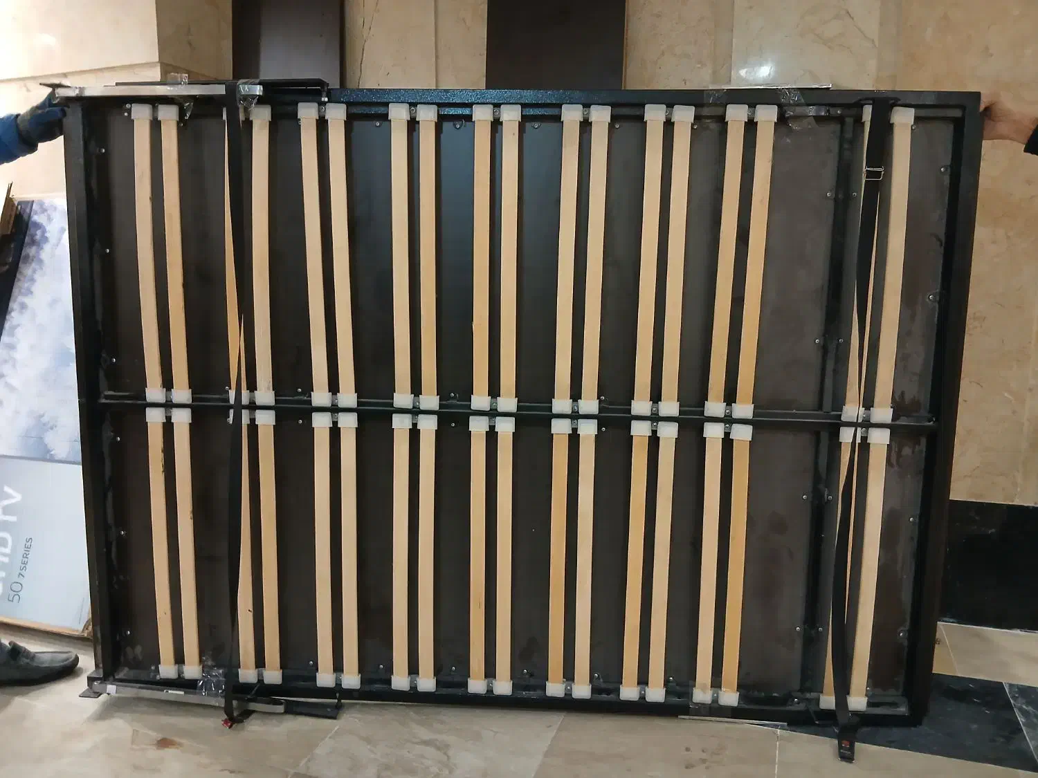 تخت کم جا چوب دو نفره|تخت و سرویس خواب|تهران, قزل قلعه|دیوار