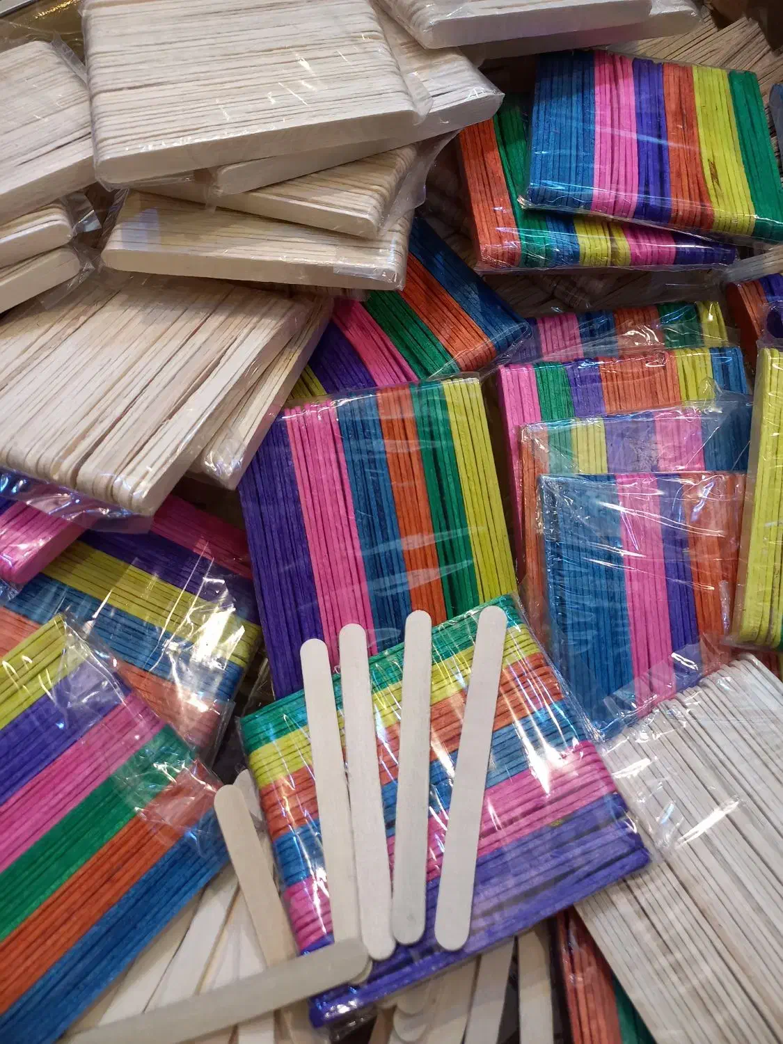 تولیدی  چوب بستنی ساده رنگی|حراج|تهران, شهرک شریفی|دیوار