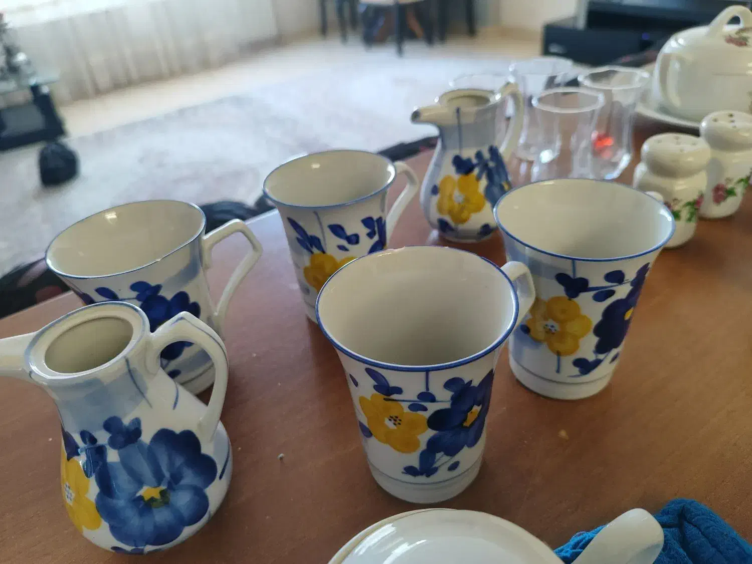 ظروف گل پنبه وگل سرخ|ظروف سرو و پذیرایی|ارومیه, |دیوار