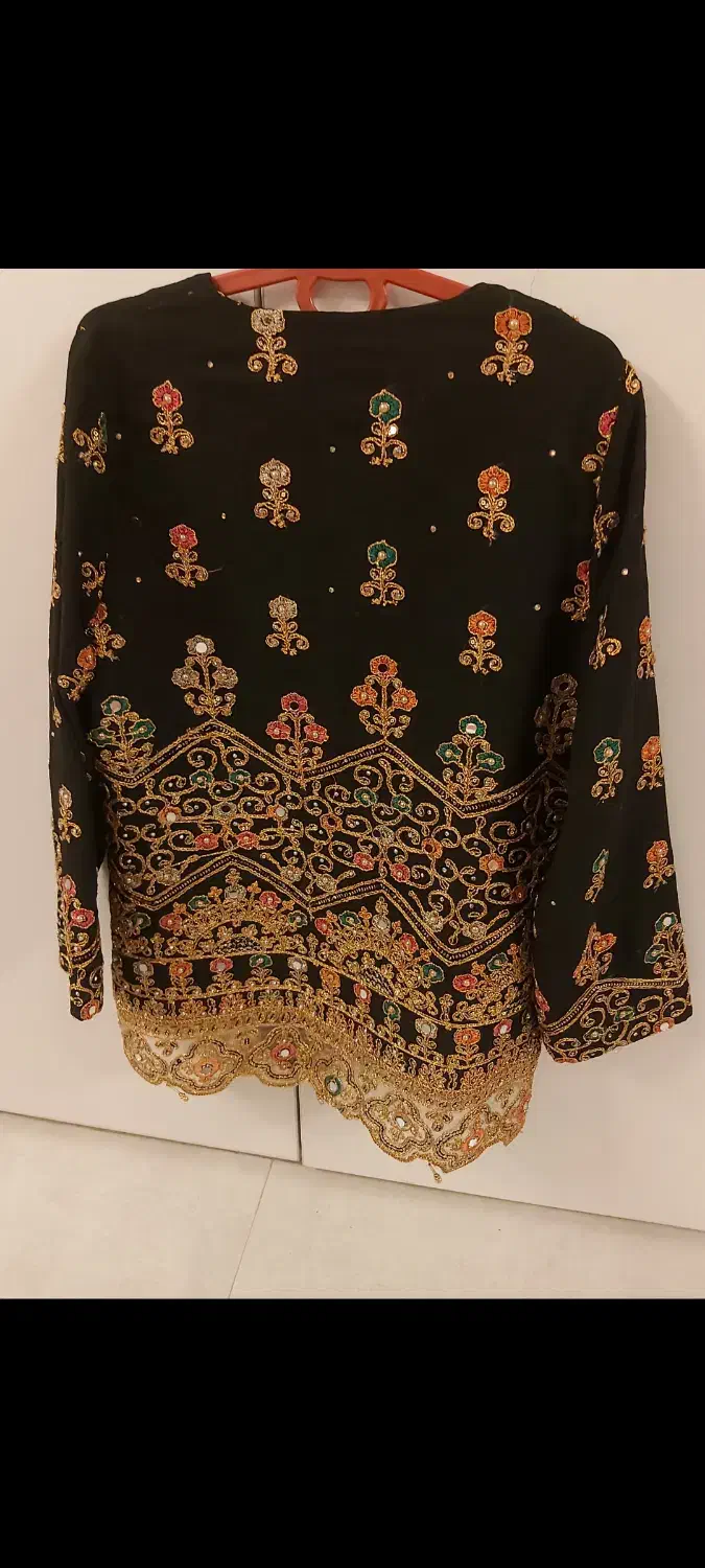 مانتو سنتی آینه کاری و خامه دوزی|لباس|تهران, پرستار|دیوار