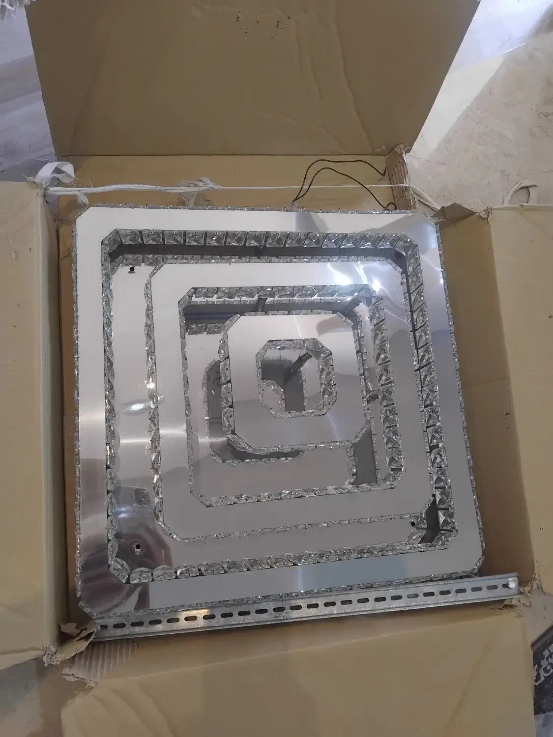 لوستر کریستالی نو|لوستر و چراغ آویز|مشکیندشت, |دیوار