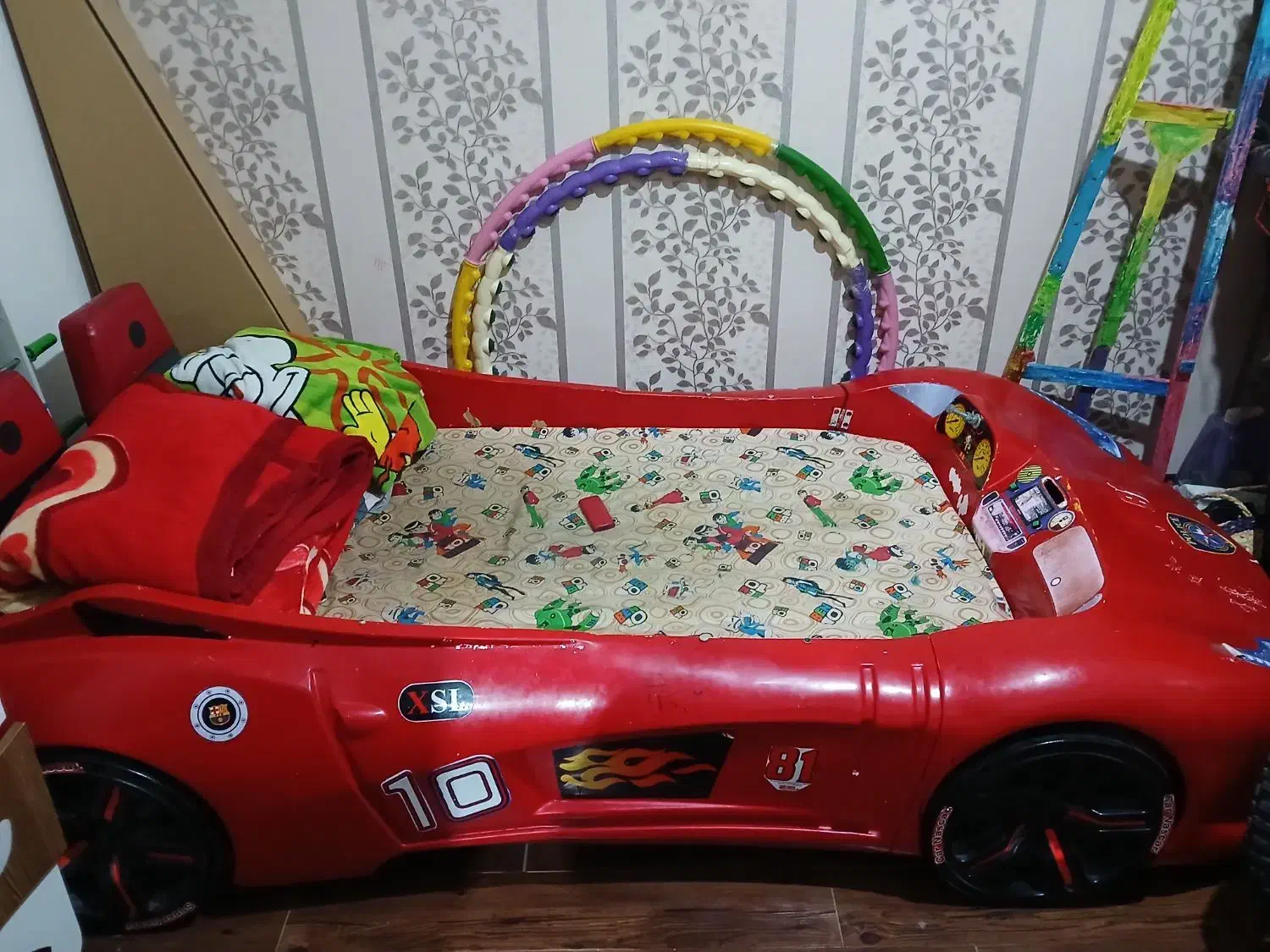 تختخواب کودک طرح خودرو مکویین|تخت و سرویس خواب|مشهد, جاهد شهر|دیوار