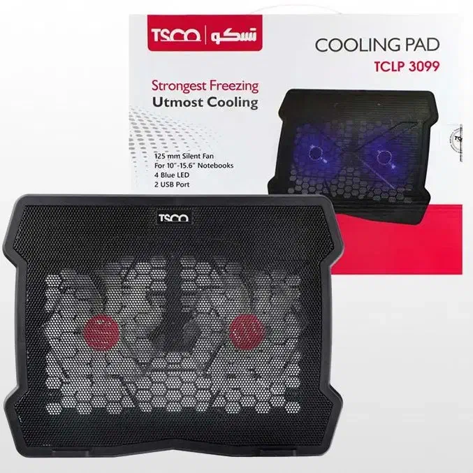 کولپد ۲ فن خنک کننده لپ تاپ cooling pad پایه فلزی|قطعات و لوازم جانبی رایانه|تهران, میدان ولیعصر|دیوار