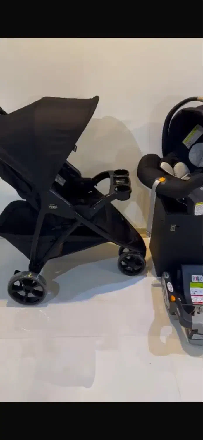 کالسکه و کریرچیکو همراه بیس صندلی ماشین|کالسکه و لوازم جانبی|یاسوج, |دیوار