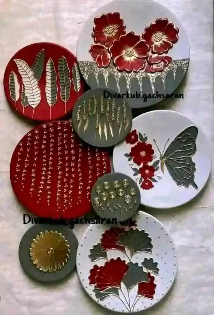 دیوارکوب های سفالی شب یلدا|تابلو، نقاشی، عکس|نیشابور, فردوس شمالی|دیوار