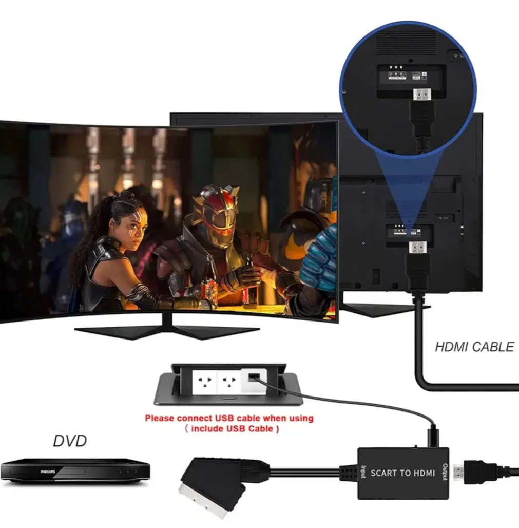 تبدیل SCART به HDMI|پخشکننده DVD و ویدیو|تهران, سعادتآباد|دیوار