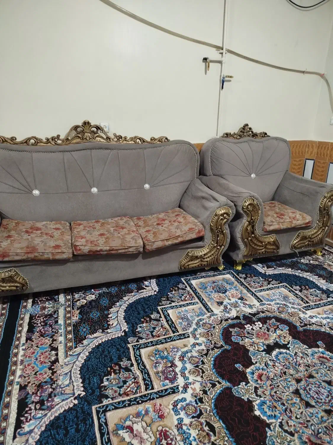 مبل سلطنتی باقیمت مناسب|مبلمان خانگی و میز عسلی|باغ ملک, |دیوار